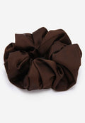 Chocolate Brown Extra Large Satin Scrunchie
